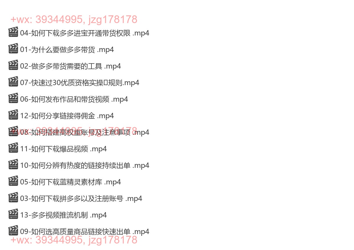 017.2024多多视频变现教学训练营 screenshot