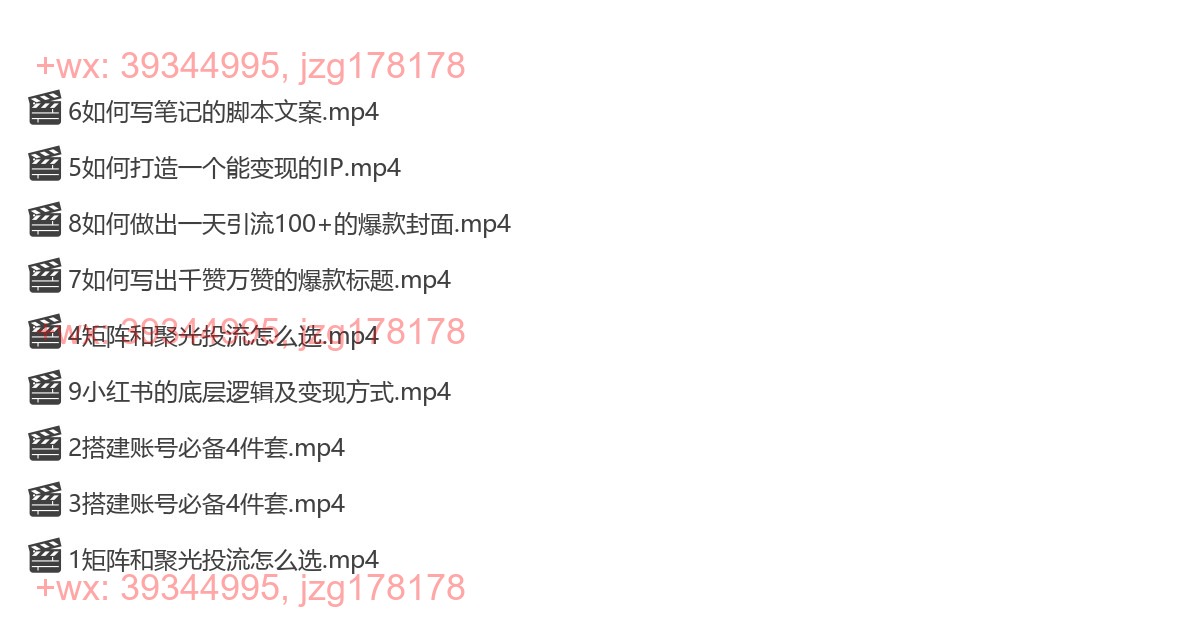 020.2024小红书运营与变现实操课 screenshot