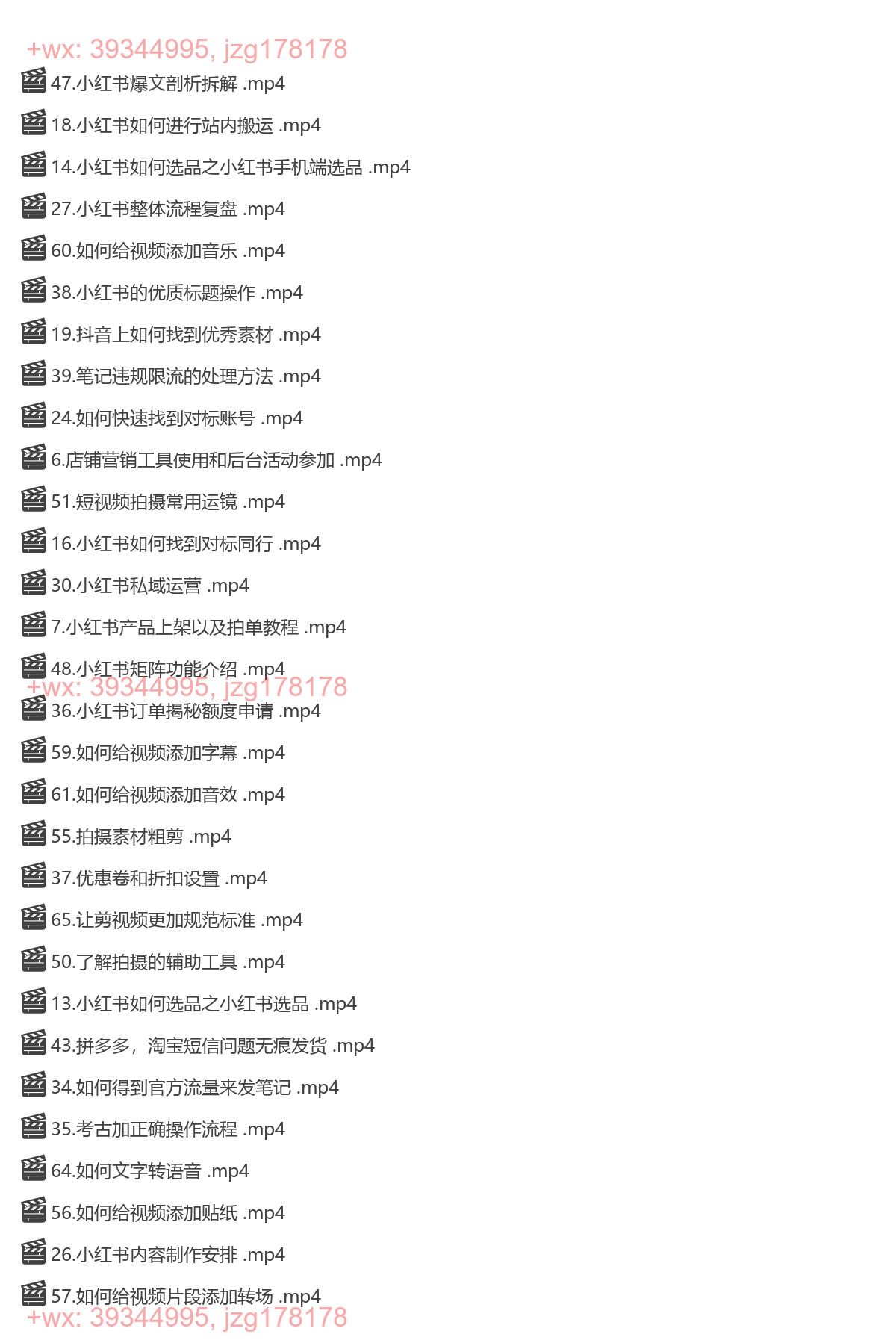 062.小红书电商运营实操课（麦子） screenshot