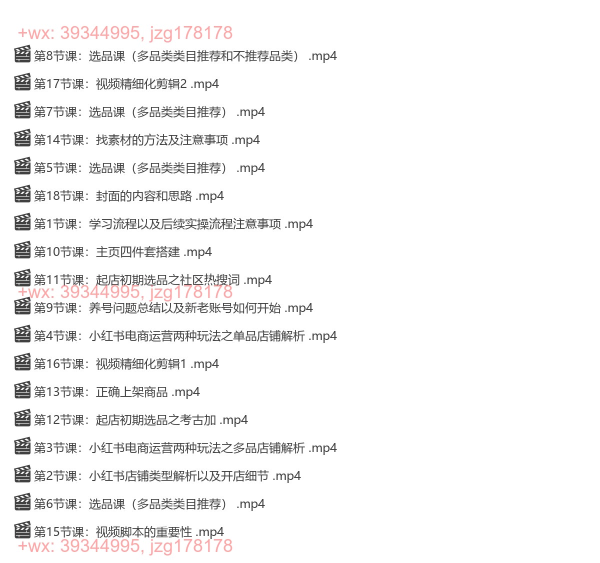 020.小红书高级电商运营课-潮汕蔡总 screenshot