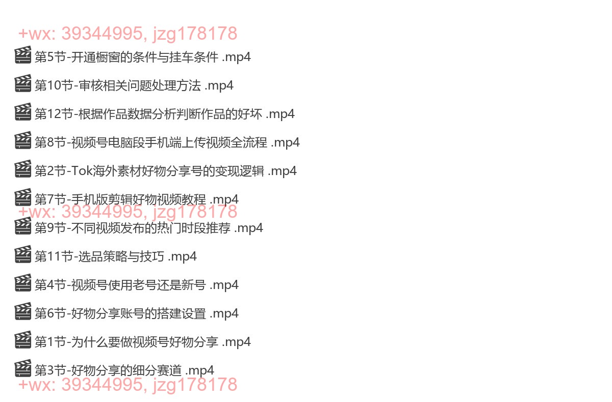 037.视频号好物分享副业课 screenshot