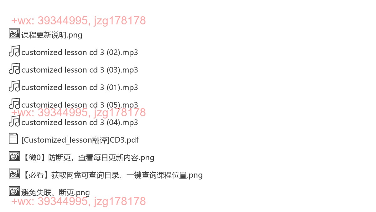 customized lesson cd 3 screenshot