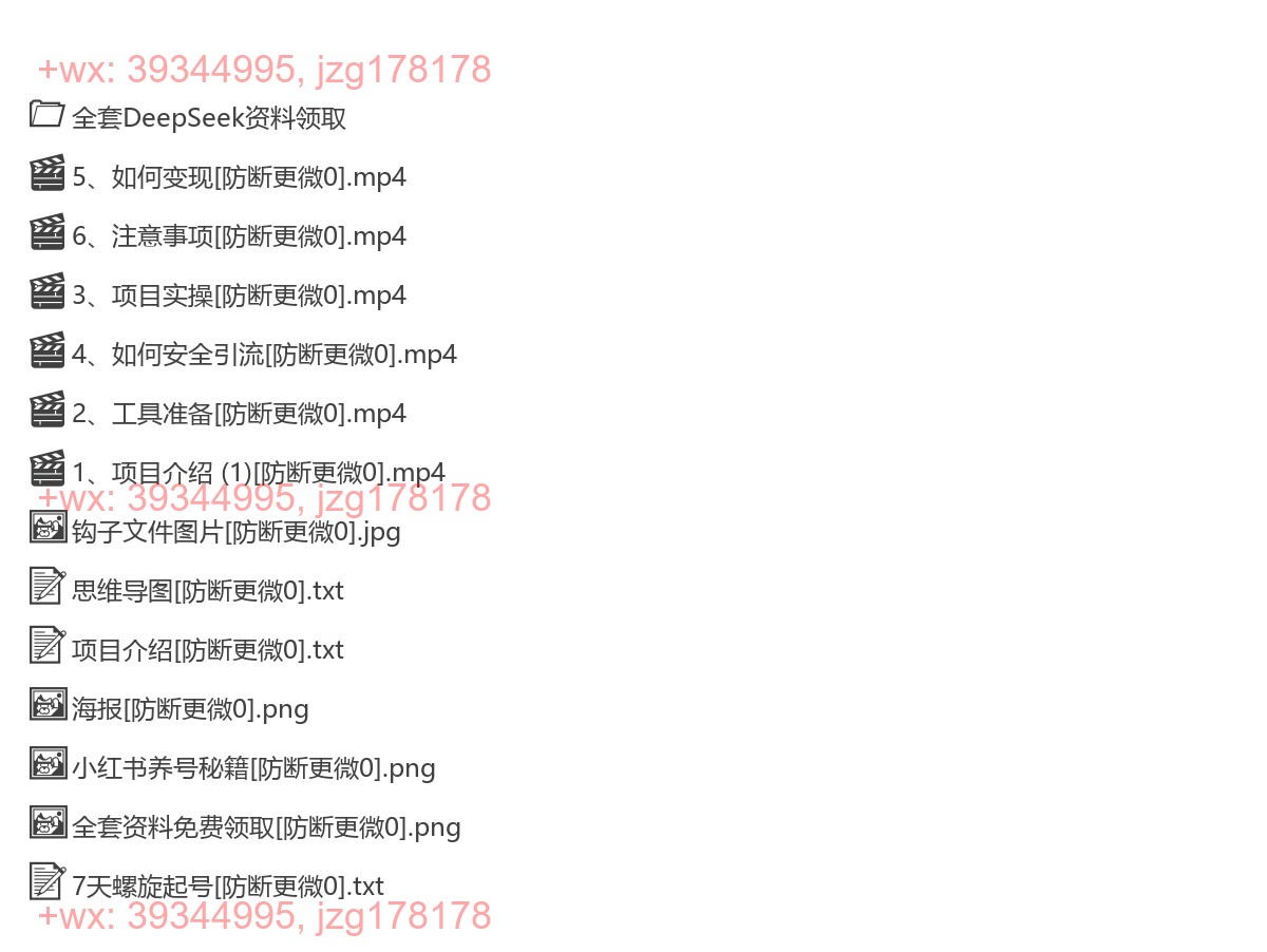 080.254-小红书Deepseek图文引流私域售卖资料，单日变现多张 screenshot
