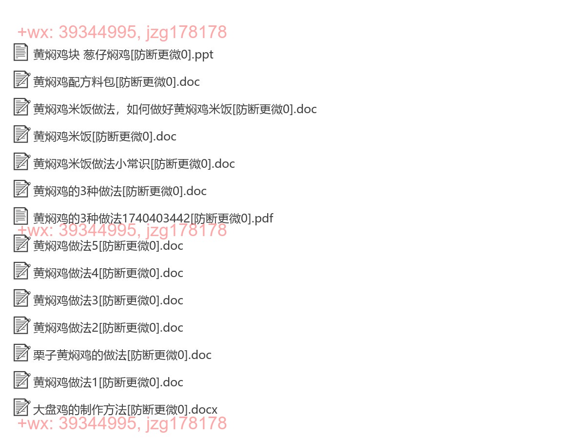 黄焖鸡米饭鸡块技术酱材料包配方 screenshot