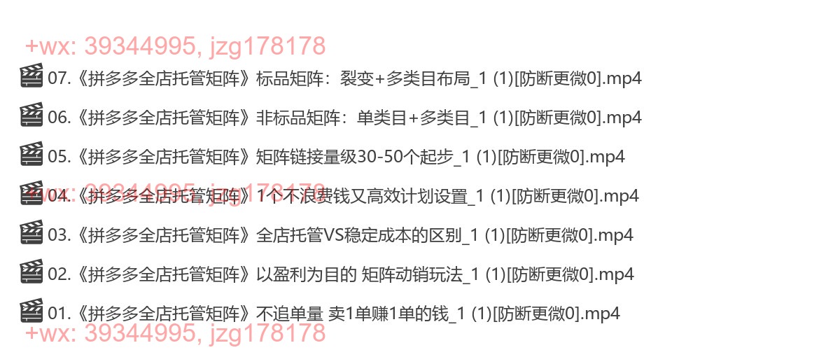 052.290-叮当会拼多多打爆班原创高阶技术第42期，拼多多全店托管矩阵 screenshot