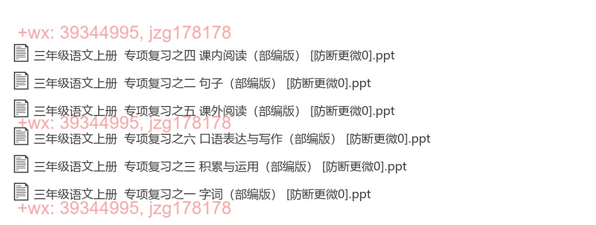 三年级语文上册：考点讲解（6套打包，PPT版） screenshot