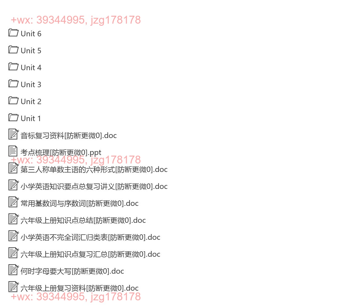 【知识梳理】英语6上 screenshot