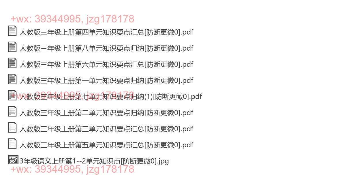 3上【知识点】单元知识点汇总 screenshot