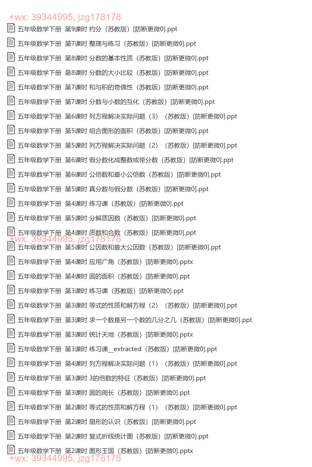 五年级数学下册：精品课件（48套打包，PPT版） screenshot