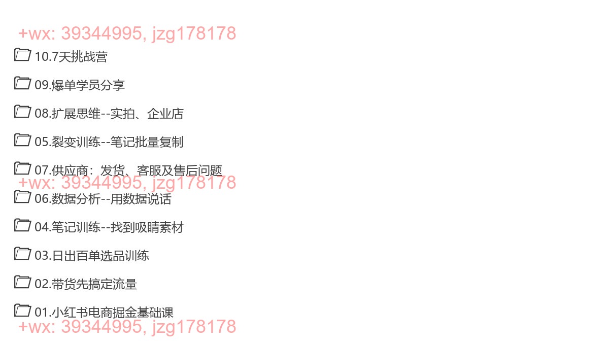 32.小红书电商掘金课，小红书电商项目玩法全流程拆解 screenshot