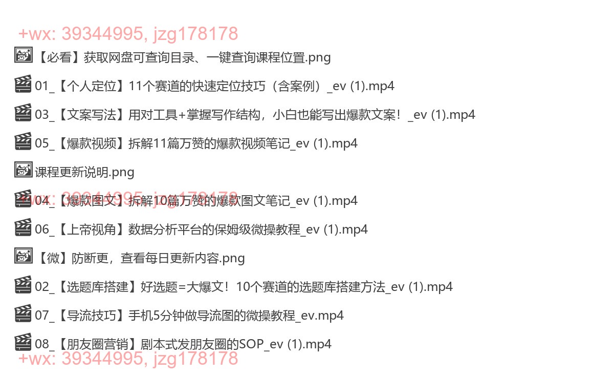 001.蔡汶川【接单号方向】小红书の微操实践课 screenshot