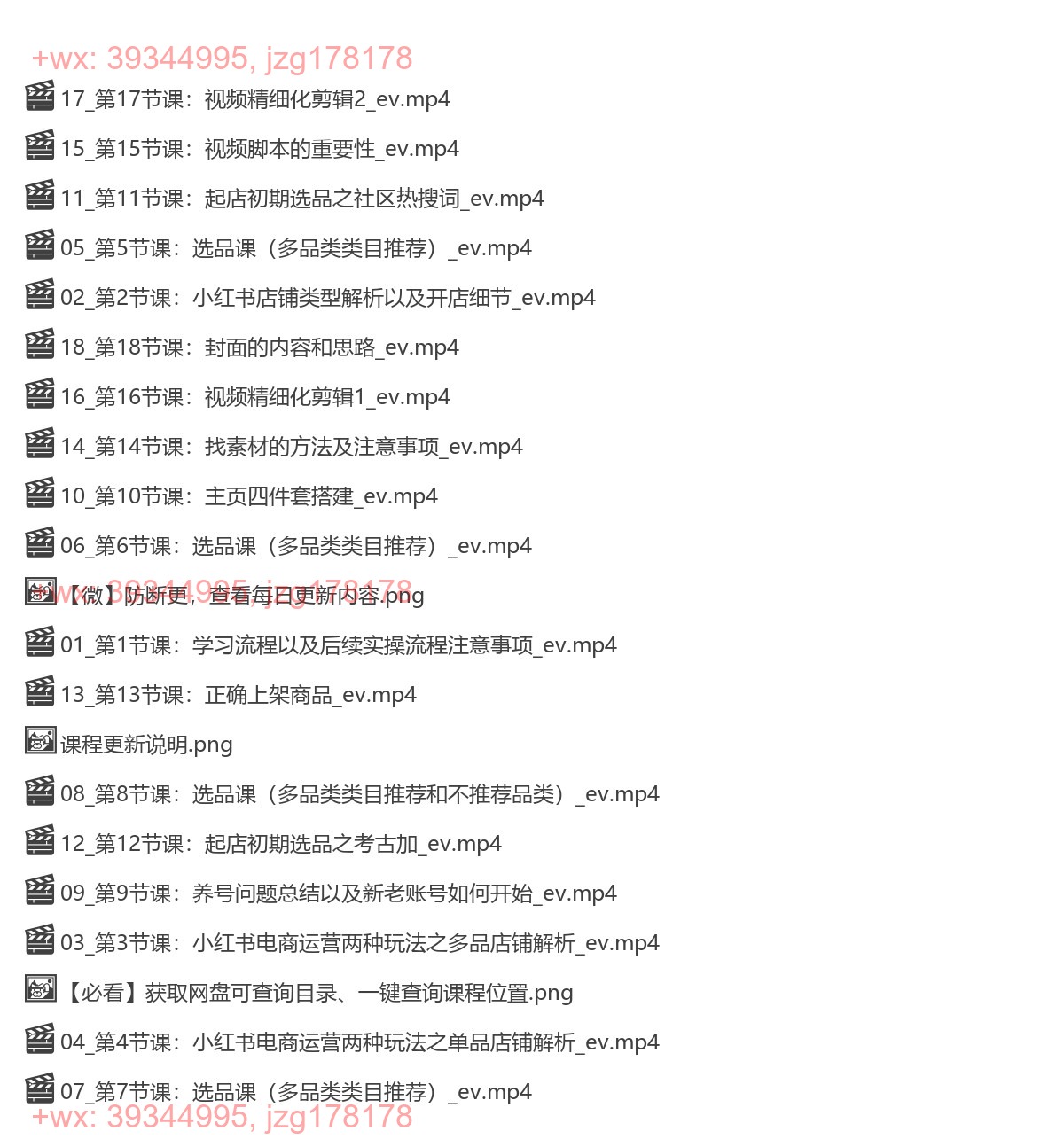 069.潮汕蔡总 小红书电商运营课 screenshot