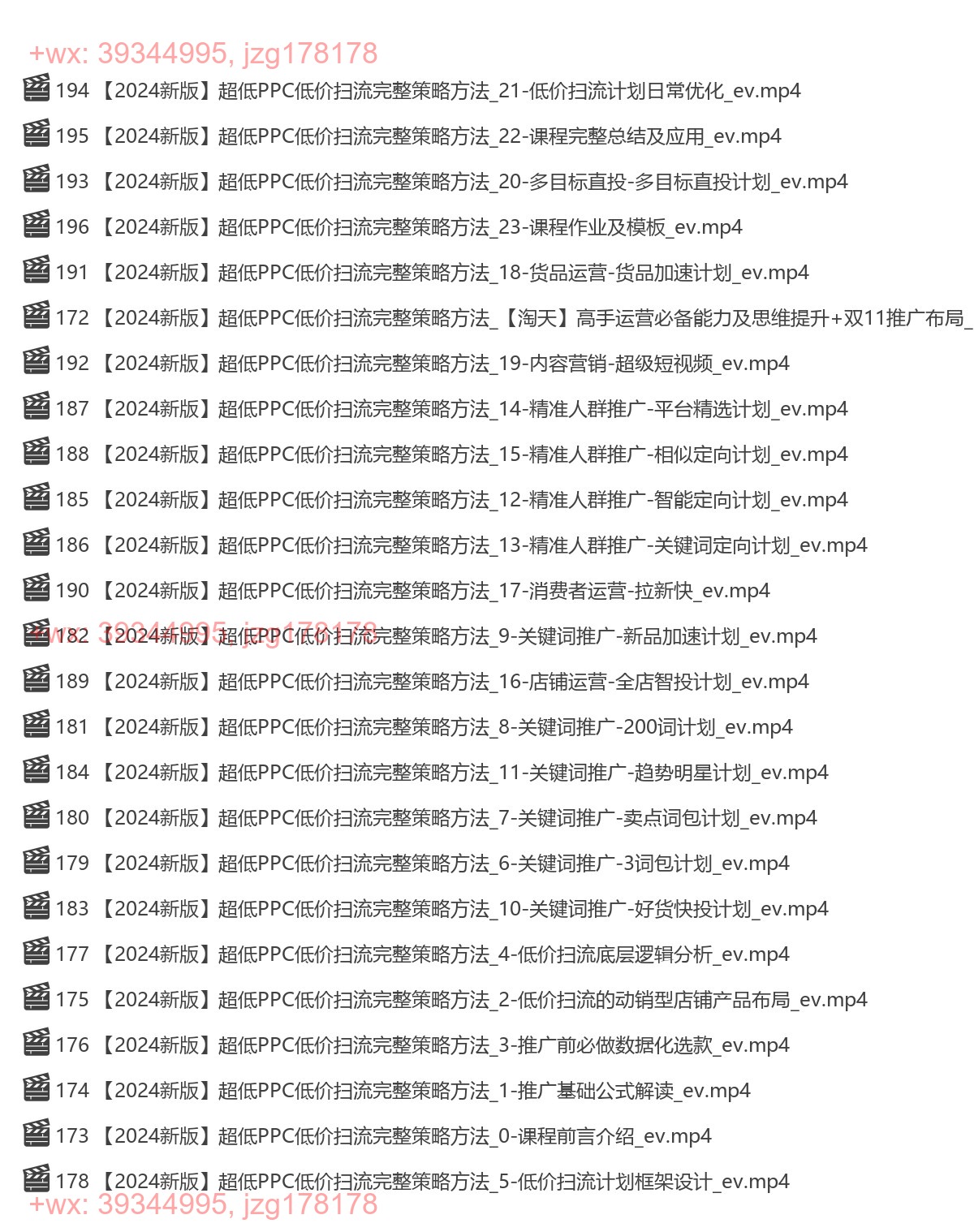 超低PPC低价扫流完整策略方法 screenshot