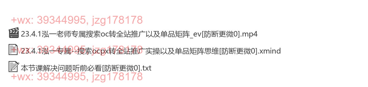 23.4.1泓一直播内容搜索oc转全站推广以及单品矩阵思维 screenshot