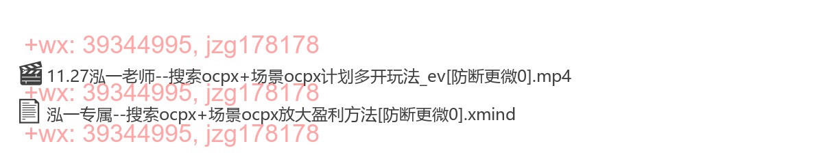 22.11.27泓一泓一老师搜索ocpx+场景ocpx多计划实操玩法直播内容 screenshot