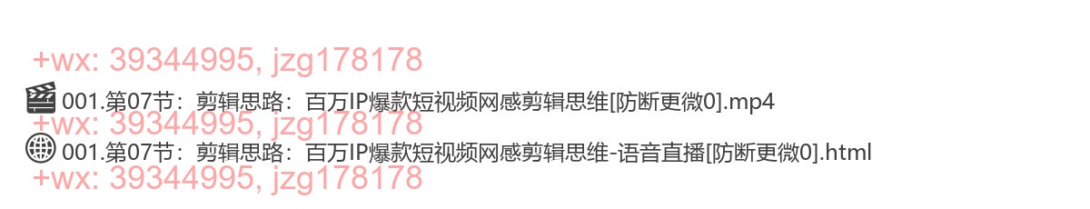 第07节：剪辑思路：百万IP爆款短视频网感剪辑思维 screenshot