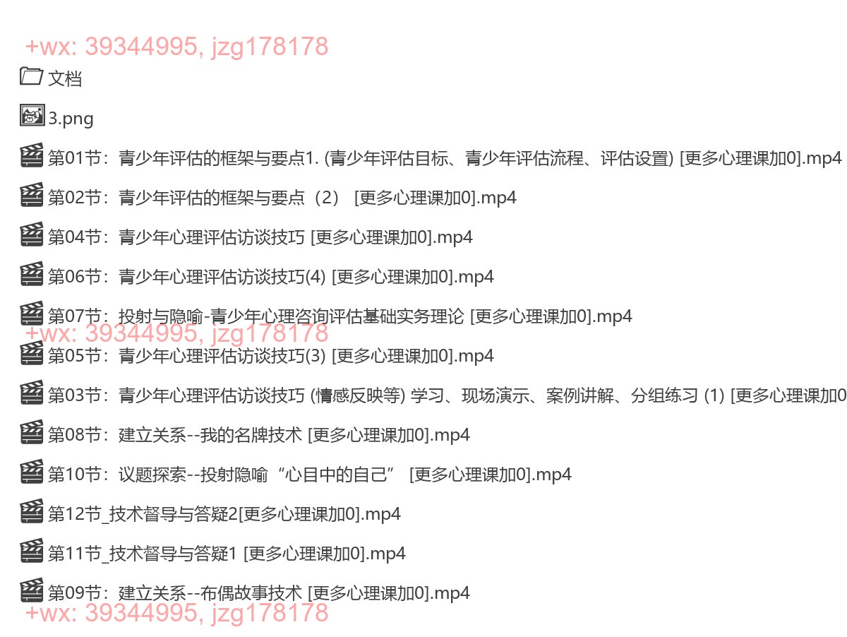 302.【完结】【青少年】心理评估实操线上训练营 _ 涵盖12-18岁心理评估需求，张欣华老师全程直播授课 screenshot