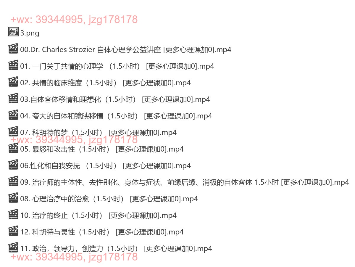 319.【完结】美国TRISP认证自体心理学理论课 screenshot