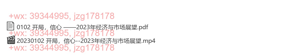20230102 开局，信心--2023年经济与市场展望 screenshot
