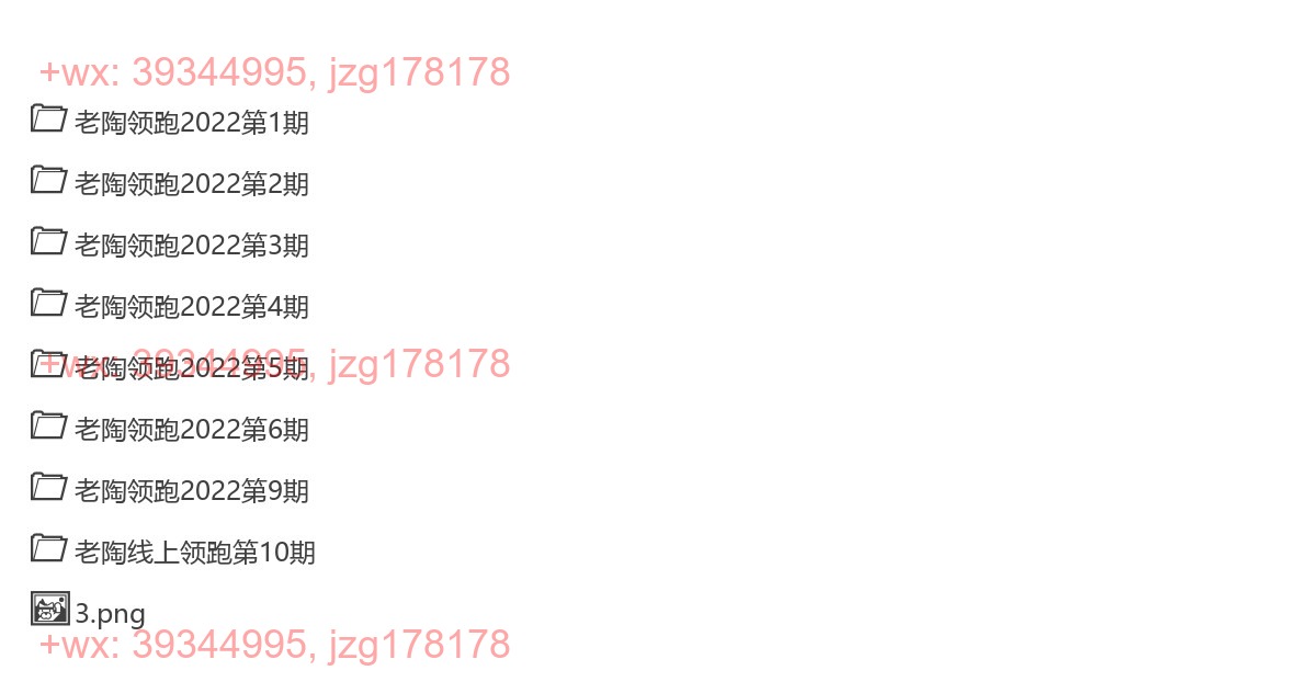 1021.2022老陶领跑1-10期 screenshot