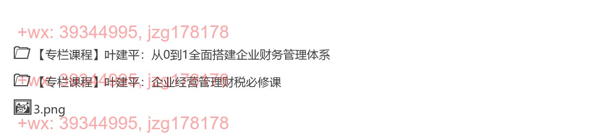1046.【财税二合一】叶建平：财务管理+税务管理课程合集 screenshot