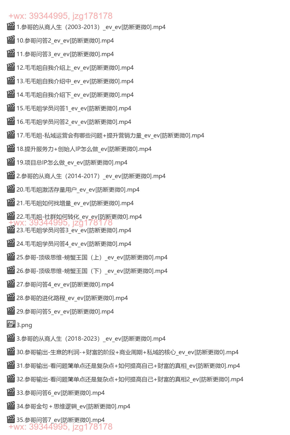 1096.参哥2023年4月 财商创富私域讲座35节 screenshot