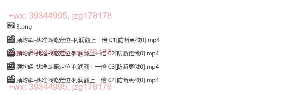 1115.顾均辉《找准战略定位·利润翻上一倍 4节》（完结） screenshot