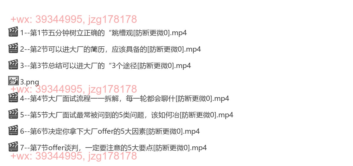 1119.阿里P9的《大厂面试攻略》7节视频（完结） screenshot