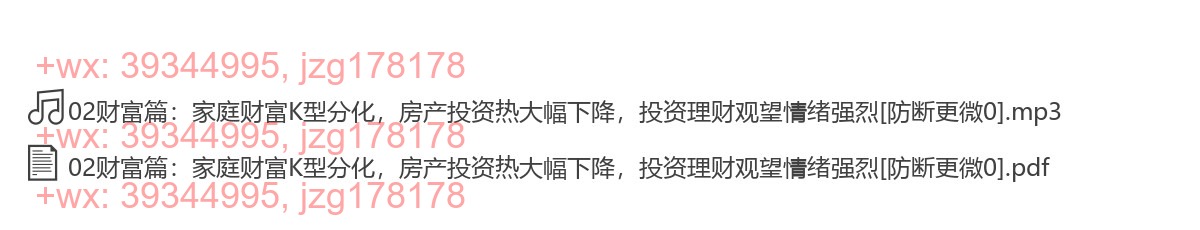 02财富篇：家庭财富K型分化，房产投资热大幅下降，投资理财观望情绪强烈 screenshot