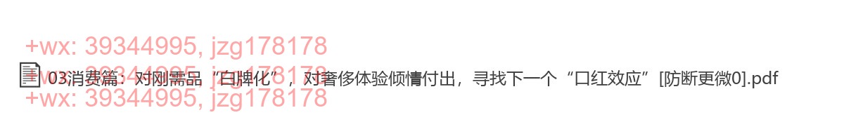 03消费篇：对刚需品“白牌化”，对奢侈体验倾情付出，寻找下一个“口红效应” screenshot