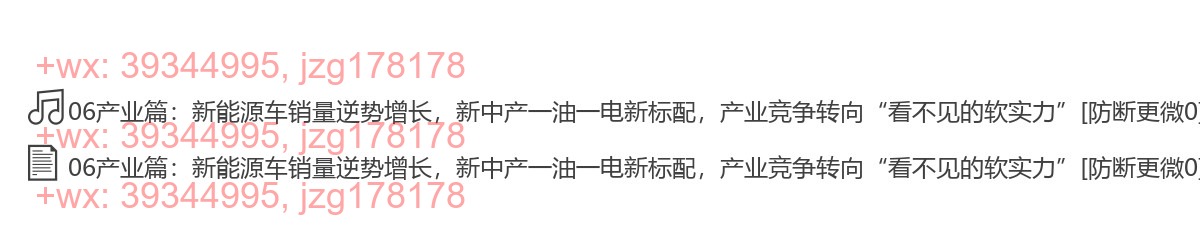 06产业篇：新能源车销量逆势增长，新中产一油一电新标配，产业竞争转向“看不见的软实力” screenshot