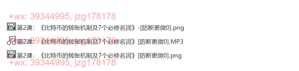 第02课：《比特币的转账机制及7个必修名词》 screenshot