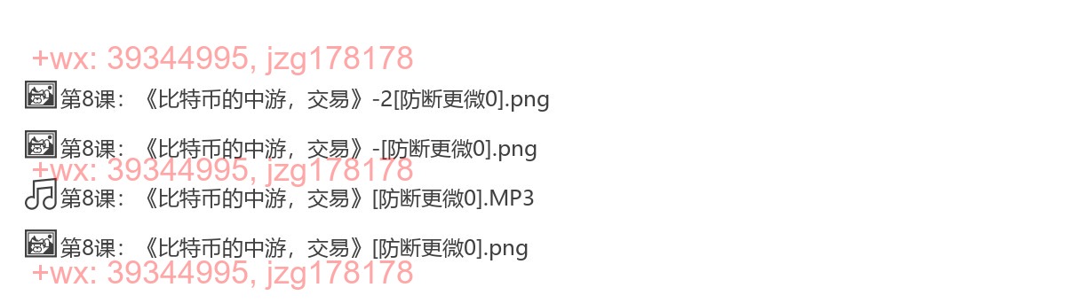 第08课：《比特币的中游，交易》 screenshot