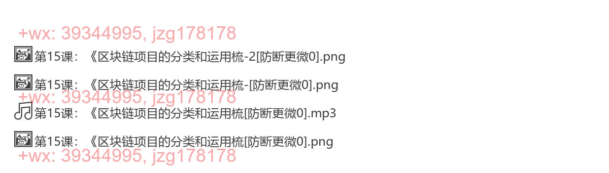 第15课：《区块链项目的分类和运用梳 screenshot