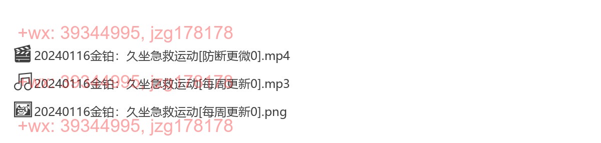 0116《金铂：久坐急救运动》 screenshot