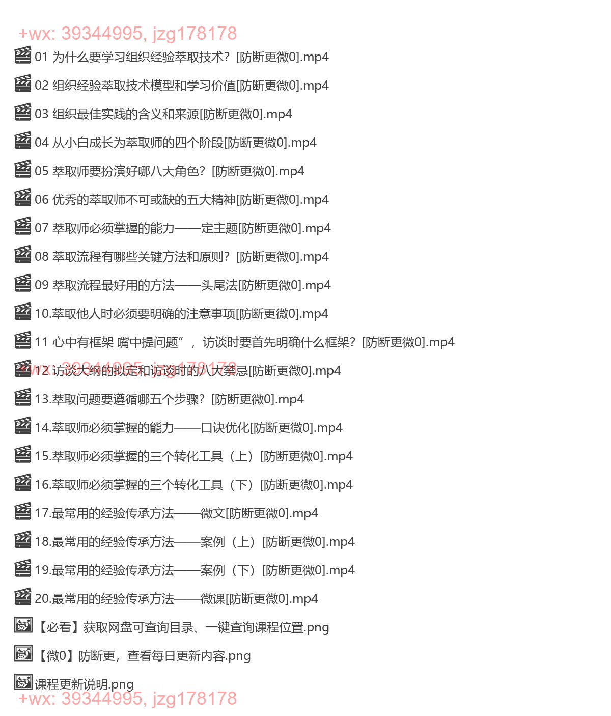 X298.王兴权：组织经验萃取技术（完结） screenshot