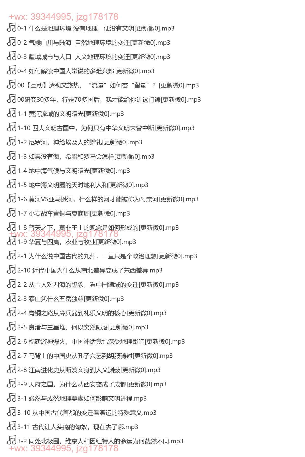 X310.复旦葛剑雄：历史新知50讲  地理视角看人类文明（完结） screenshot