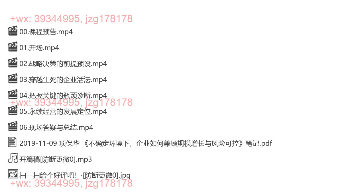 2019-11-09 项保华 《不确定环境下，企业如何兼顾规模增长与风险可控》 screenshot