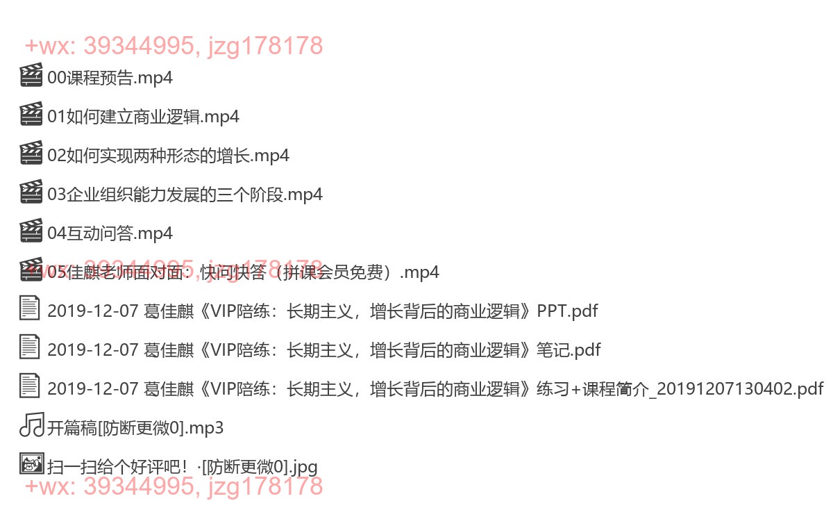 2019-12-07 葛佳麒 《VIP陪练：长期主义，增长背后的商业逻辑》 screenshot