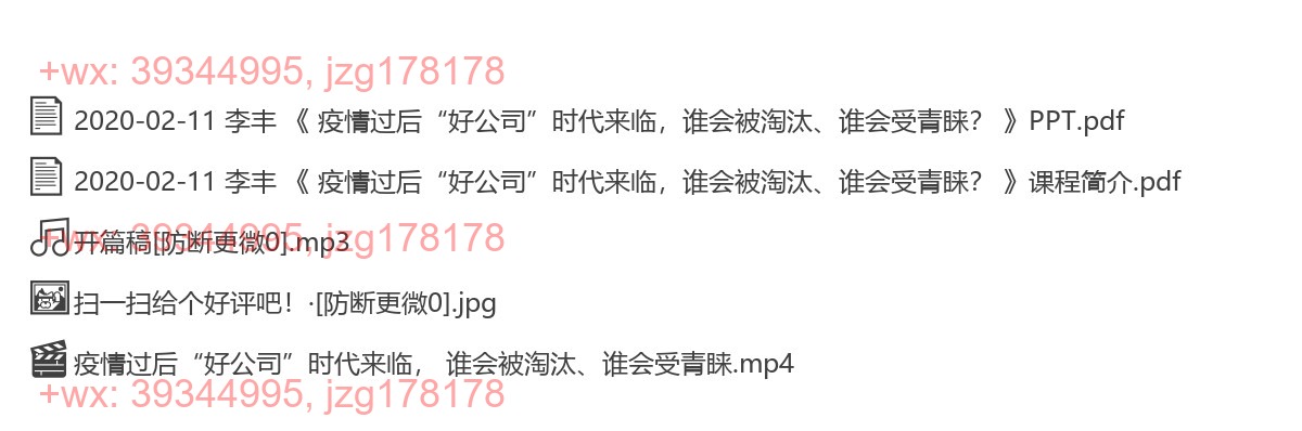 2020-02-11 李丰 《 疫情过后“好公司”时代来临，谁会被淘汰、谁会受青睐？  》 screenshot