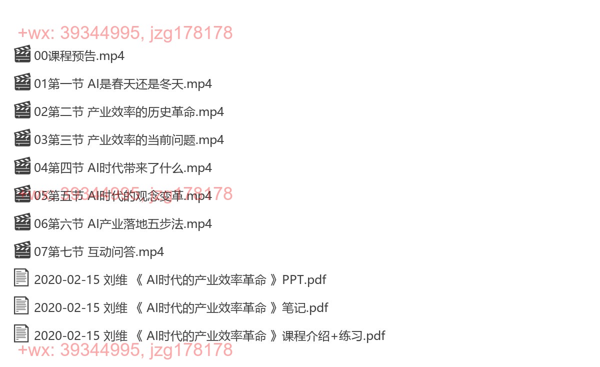 2020-02-15 刘维 《 AI时代的产业效率革命 》 screenshot