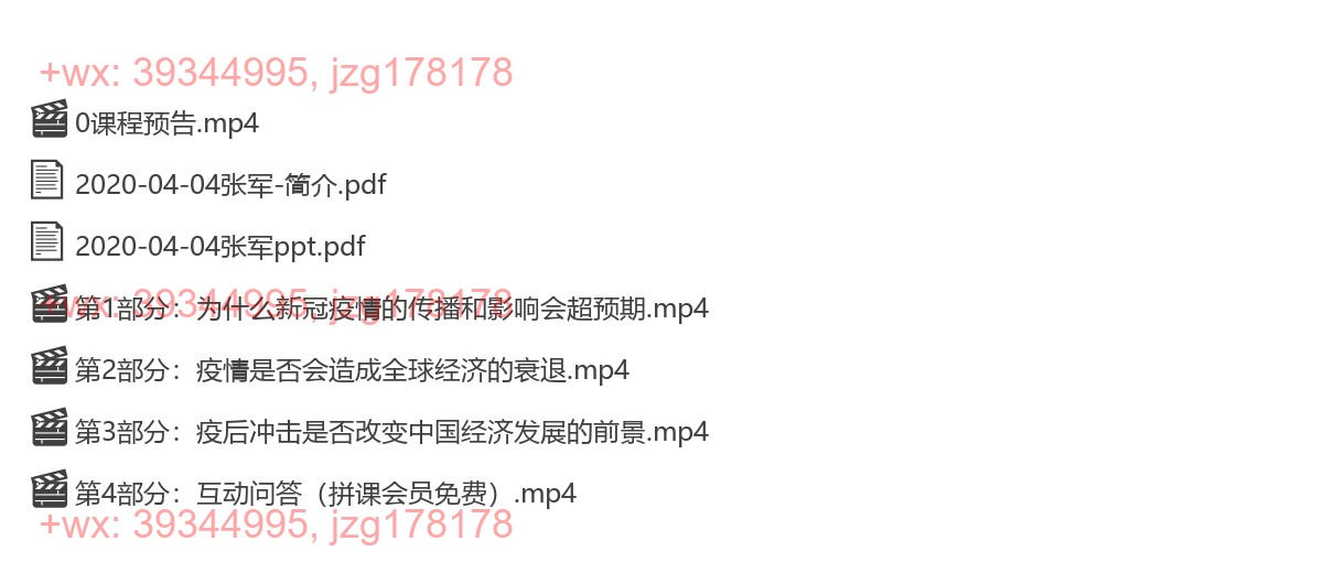 2020-04-04张军《从新冠肺炎疫情冲击看全球与中国经济的前景》 screenshot
