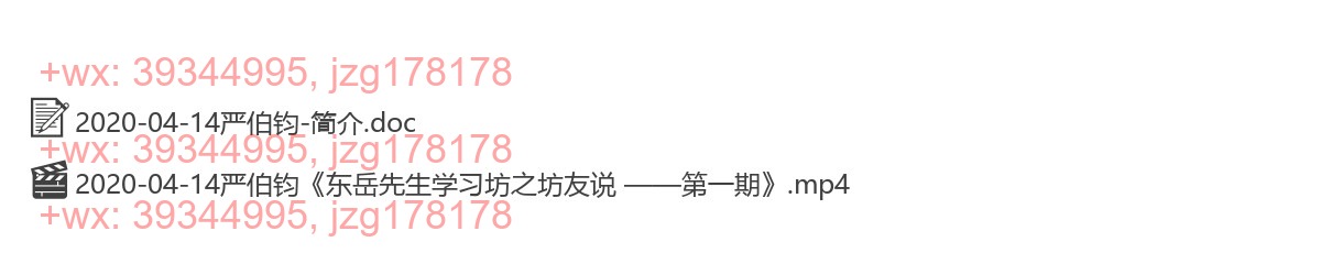 2020-04-14严伯钧《东岳先生学习坊之坊友说 ——第一期》 screenshot