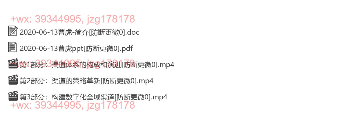 2020-06-13曹虎《增长方法论：渠道升级视角下的增长蓝图》 screenshot