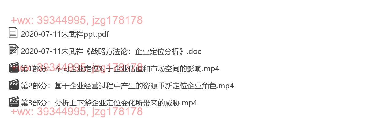 2020-07-11朱武祥《战略方法论：企业定位分析》 screenshot