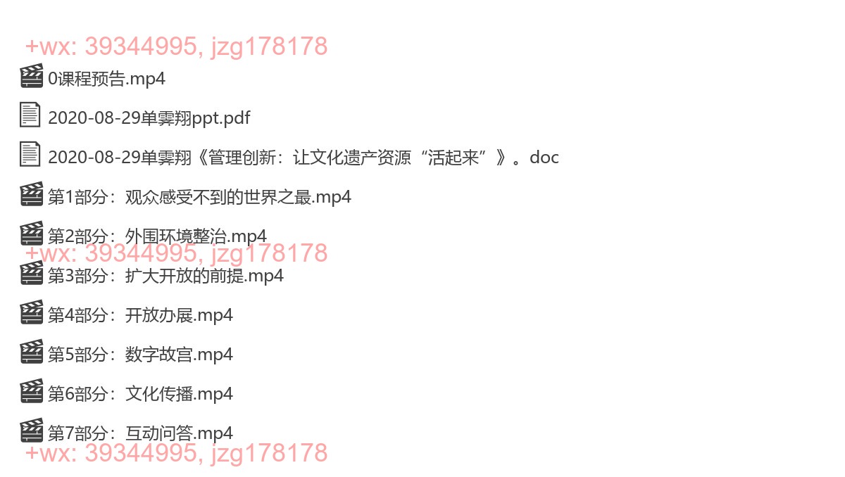2020-08-29单霁翔《管理创新：让文化遗产资源“活起来”》 screenshot