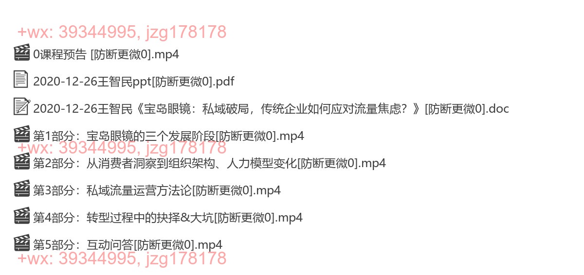 2020-12-26王智民《宝岛眼镜：私域破局，传统企业如何应对流量焦虑？》 screenshot