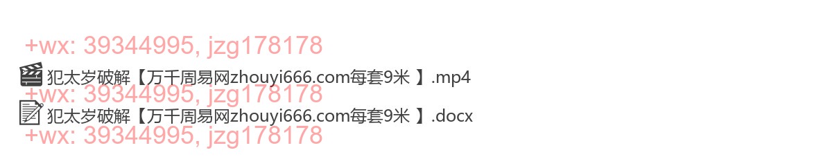 15.法惠2025犯太岁破解视频+文档 screenshot