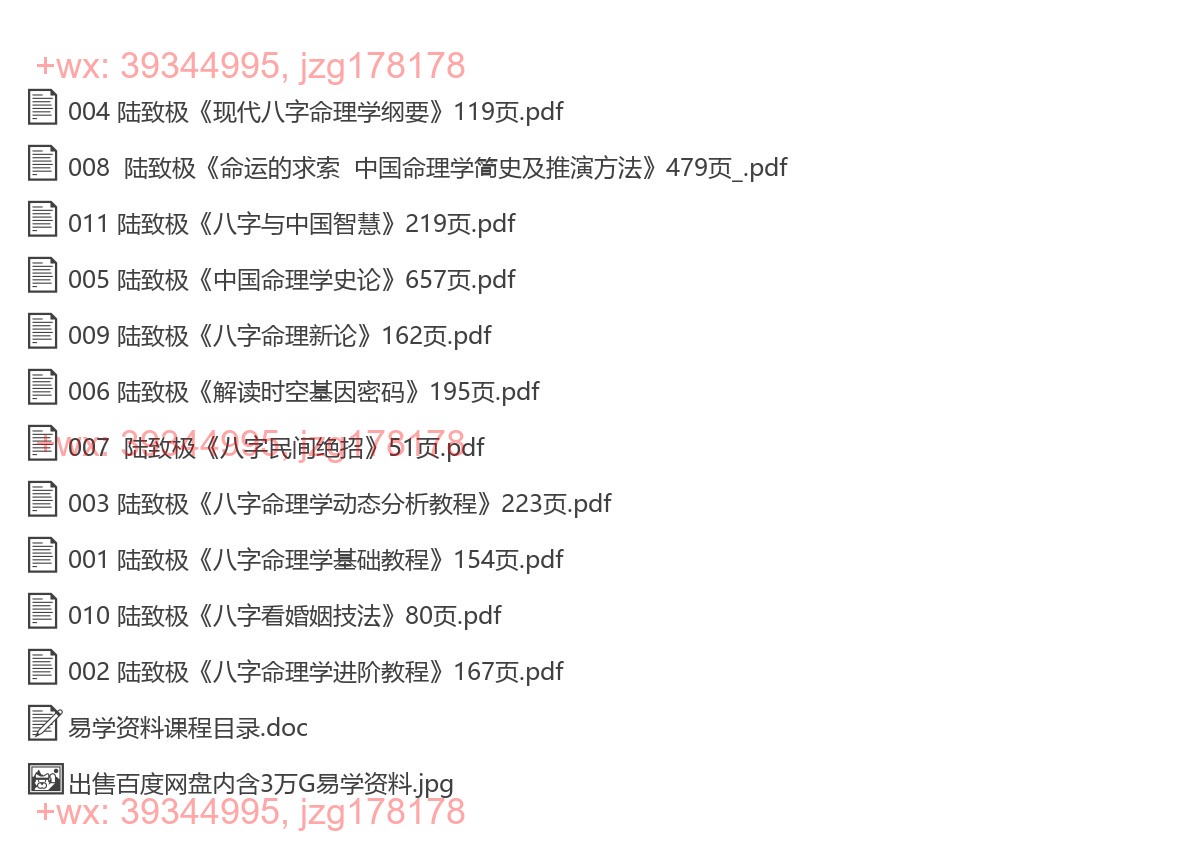 Y2501-88 陆致极资料合集11本 screenshot