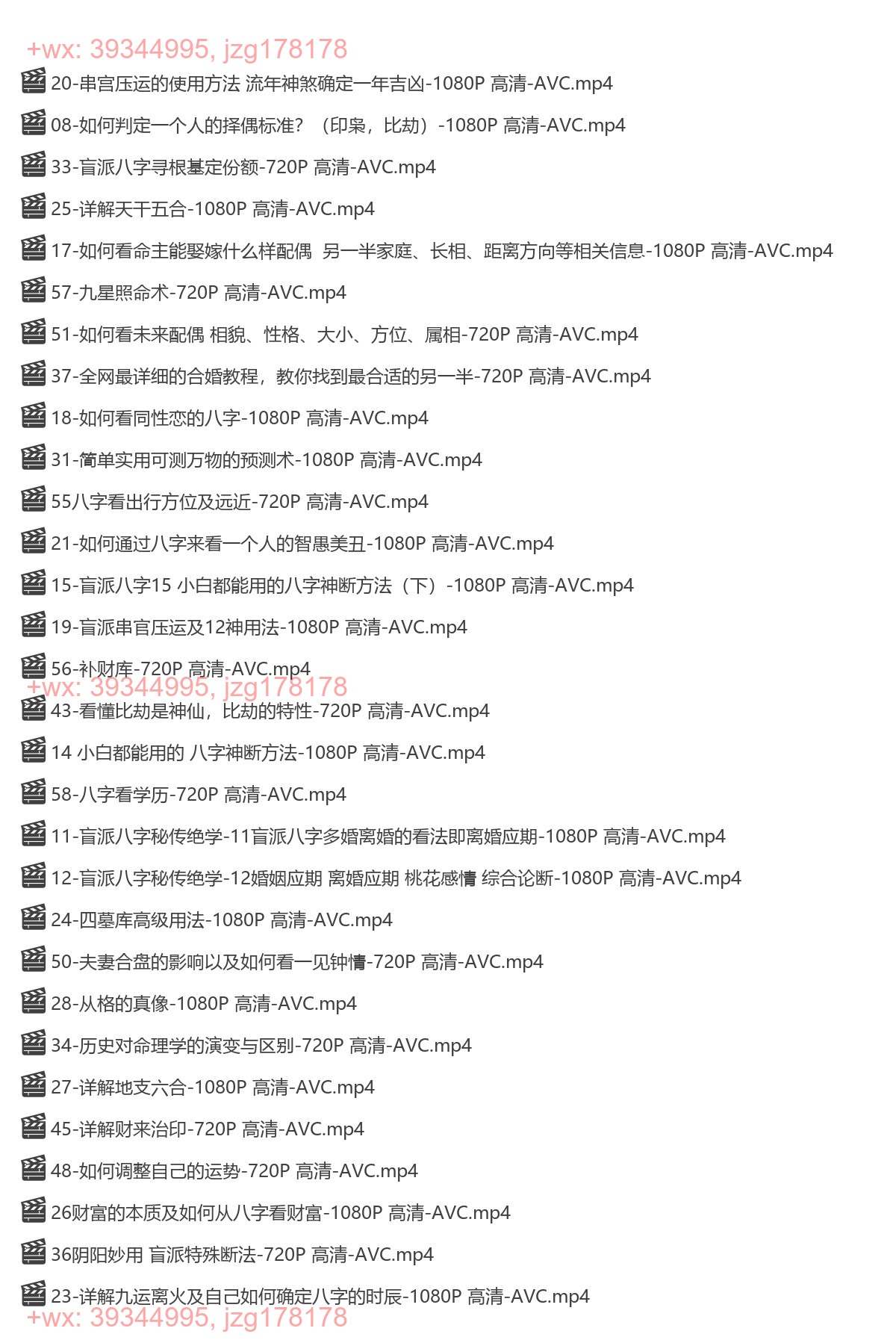 26.2025年《盲派八字秘传绝学》62集高清视频Y screenshot